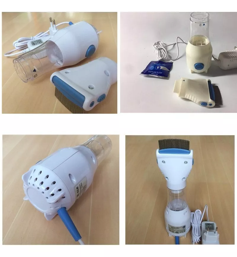 Peine Electrico Aspirador Piojos Pulgas